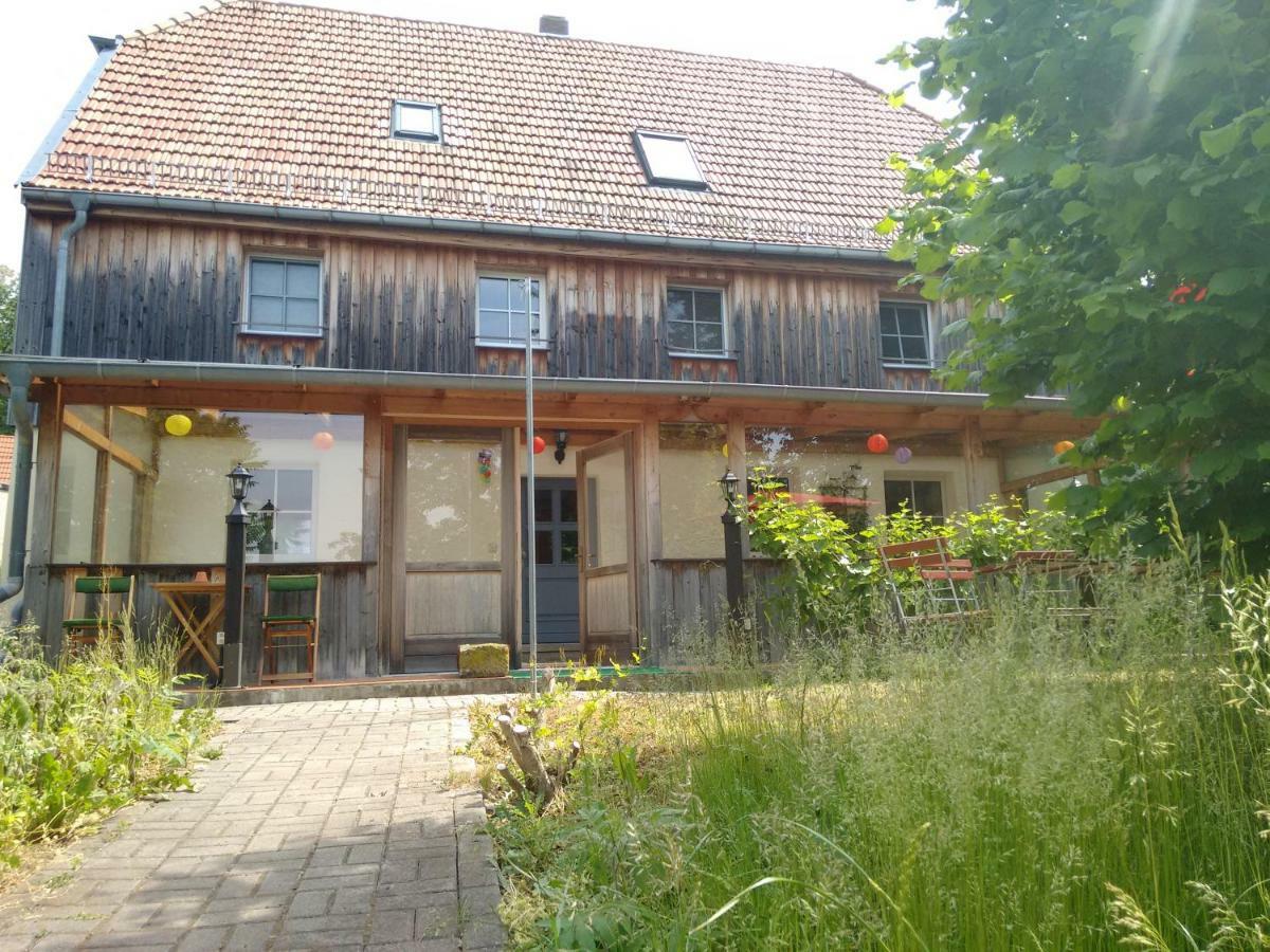 Pension Elbkiosk Kleinzadel Exteriör bild